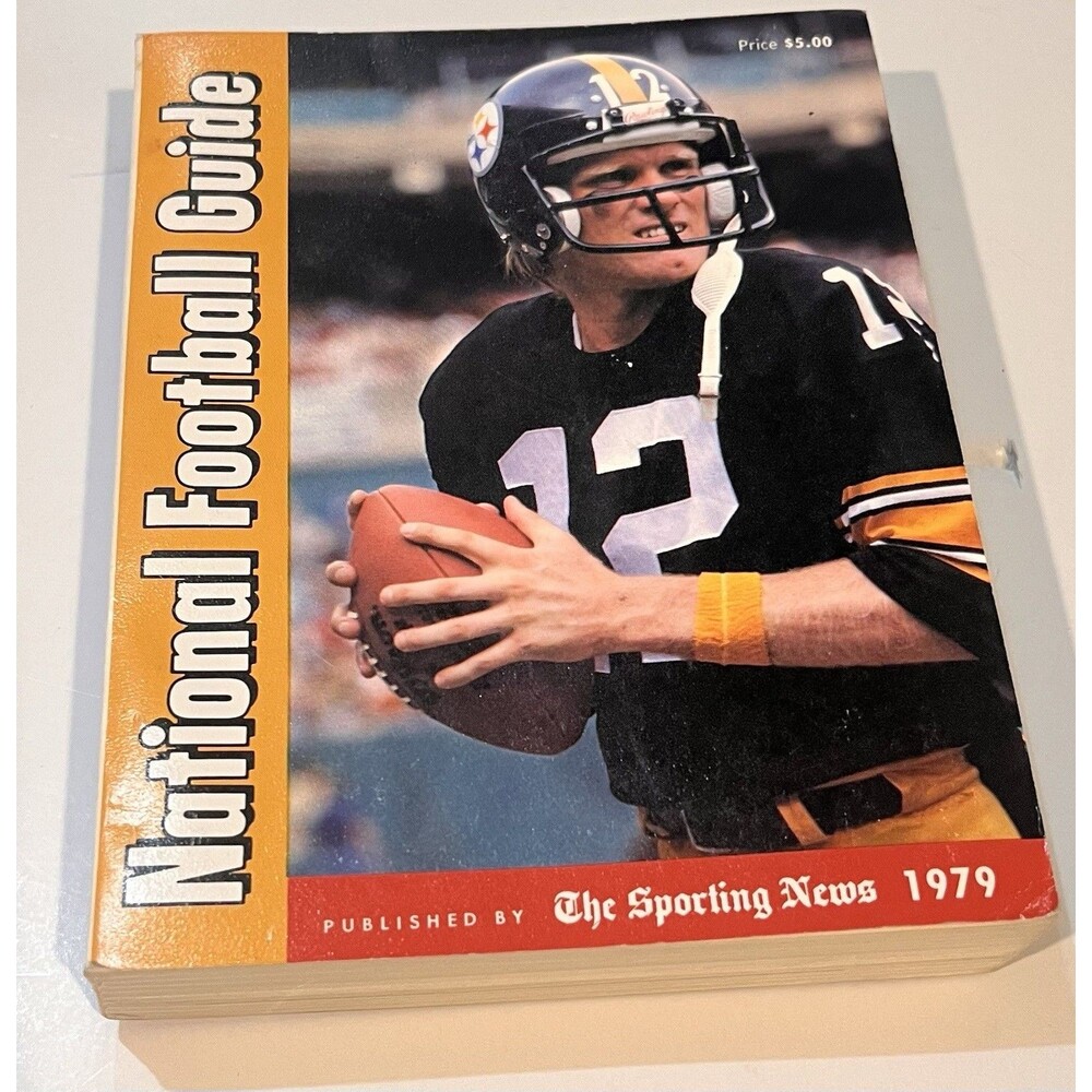 1979 Sporting News National Football Guide Terry Bradshaw Front A. Manning Back